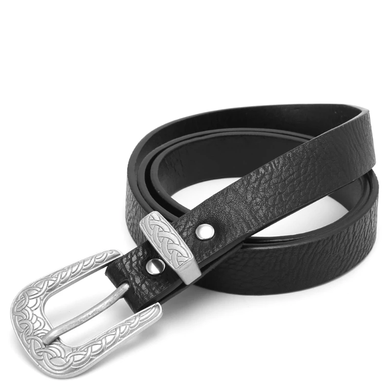 Ремень в стиле бохо Женский винтажный пояс из искусственной кожи с одной/двойной