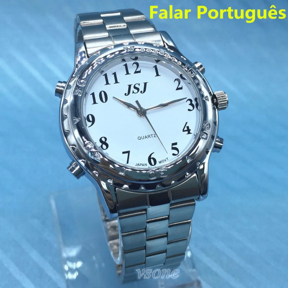 Португальский говорящие часы Falar portugues для слепых людей или с дефектами