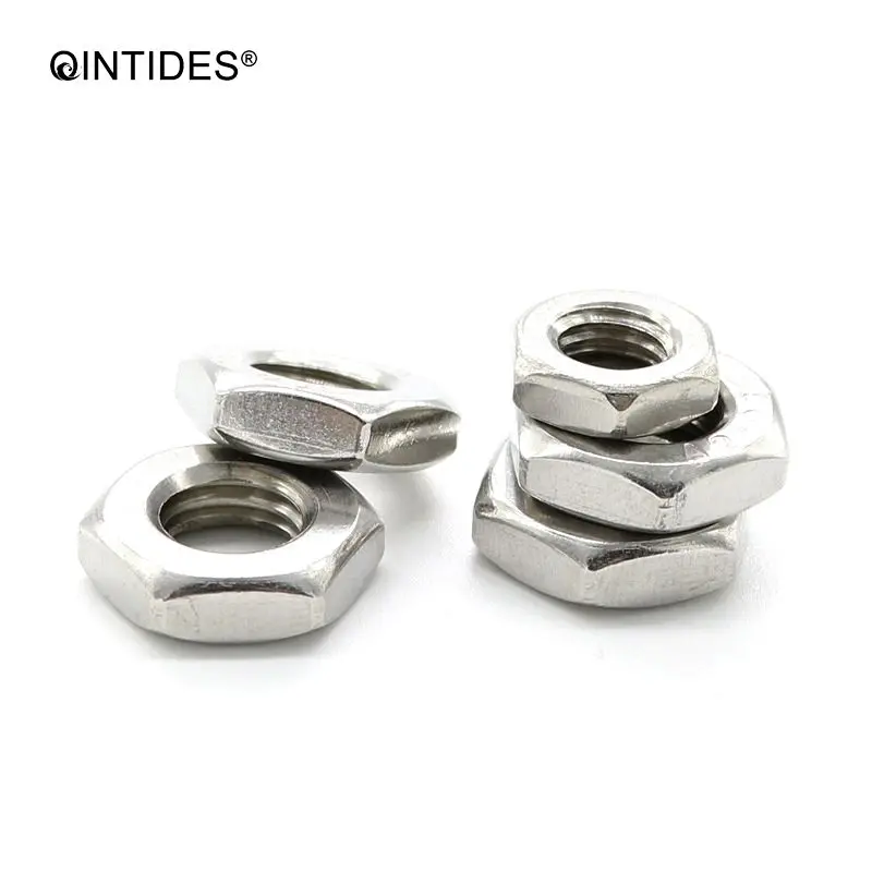 QINTIDES M16 - M24 шестигранные тонкие гайки 304 из нержавеющей стали Шестигранная тонкая