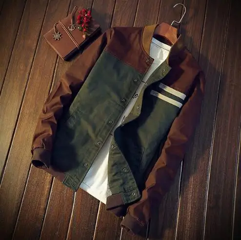 4XL Новые мужские куртки осенние военные пальто модные тонкие повседневные