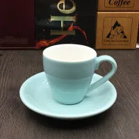 80 ml Jia-gui luo 1 может рекламировать! 70 мл/80 мл, высококачественный набор керамических кофейных чашек, простой европейский капучино - Цвет: 80 ml