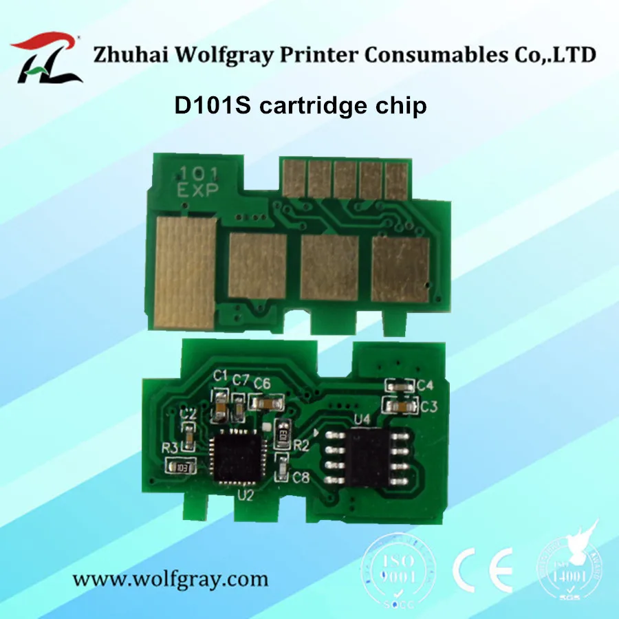 Совместимый 2PK MLT D101S 101S чип сброса картриджа с тонером для Samsung ML2160 2161 2162 2165W 2166W 2168 W