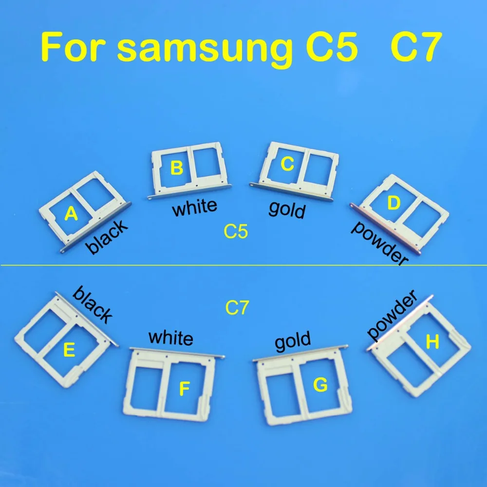 

Лоток для SIM-карты cltgxdd для Samsung Galaxy C5 C7, лоток для SIM-карт, держатель для Sim-карты, слот для Sim-карты, запасные части