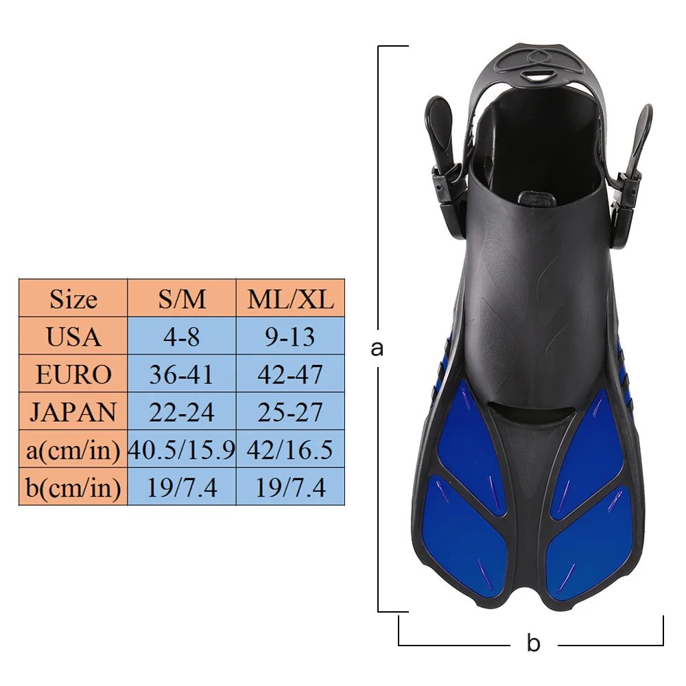 Lixada плавники для плавания взрослых ласты подводного ног Плавающие
