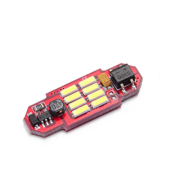 

JSTOP 7piece/set Trumpche GS5 led reading light W5W T10 12V canbus festoon c5w 31mm trunk bulbs 41mm dome lamp car reading light