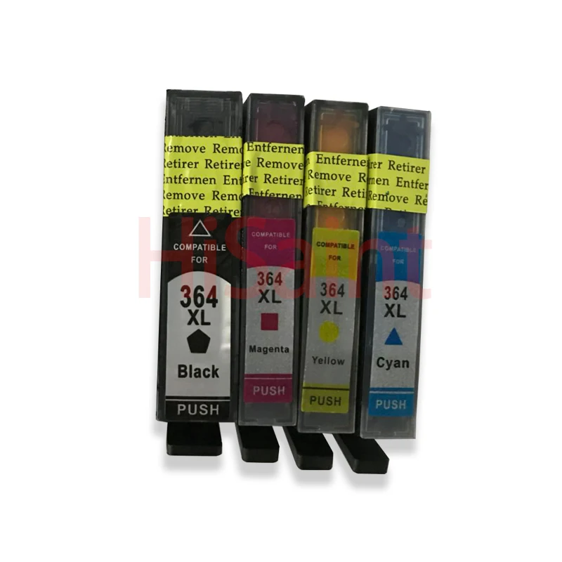 1bk1c1m1y Hisaint 364XL сменный картридж для принтера для hp 364 xl картриджи для принтеров серий Deskjet 3070A 5510 6510 B209a C510a C309a принтер - Цвет: 1bk1c1m1y