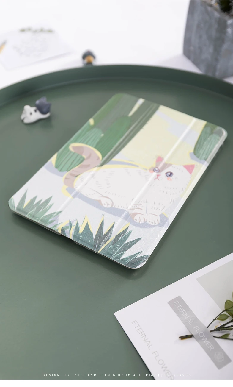 Cat Чехол-книжка на магнитной застежке чехол Чехол для ipad Pro 9,7 air 10,5 11 10,2 12,9 мини-платье на возраст 2, 3, 4, 5, планшет чехол для нового ipad 9,7 7th