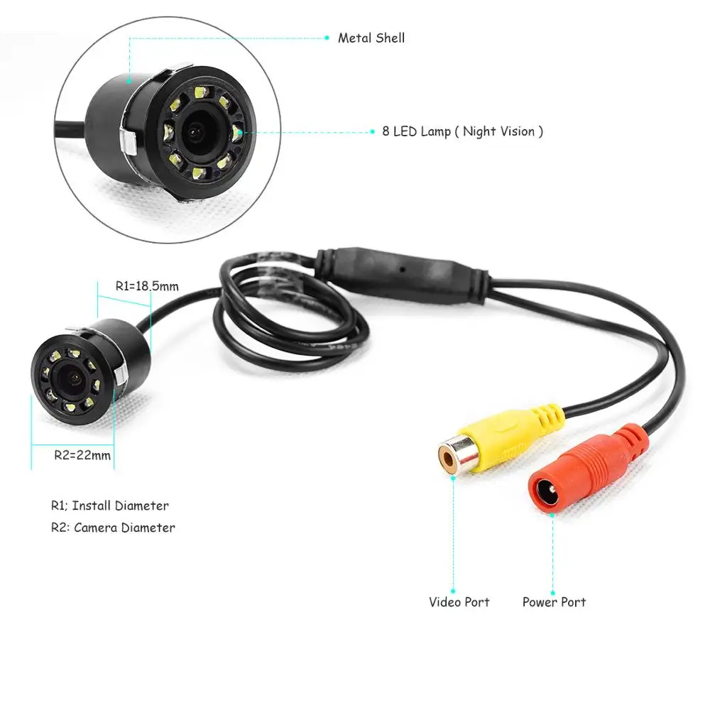 Автомобильный монитор 2 в 1 7 дюймовый цветной TFT ЖК постоянный ток дисплей на