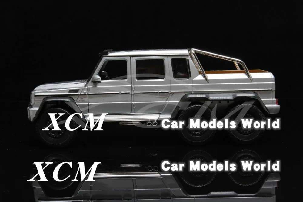 Литые модели автомобилей Welly FX для G63 A M G 6x6 1:24 (серебристый) + маленький
