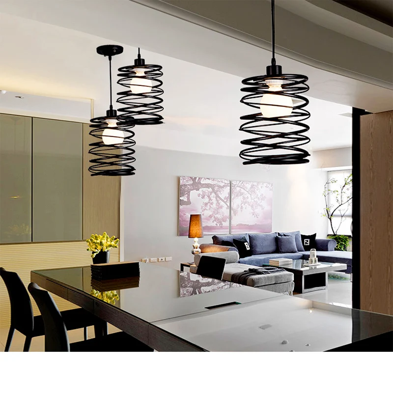 American retro minimalist industrial style chandelier creative restaurant counter clothing store aisle lighting | Освещение