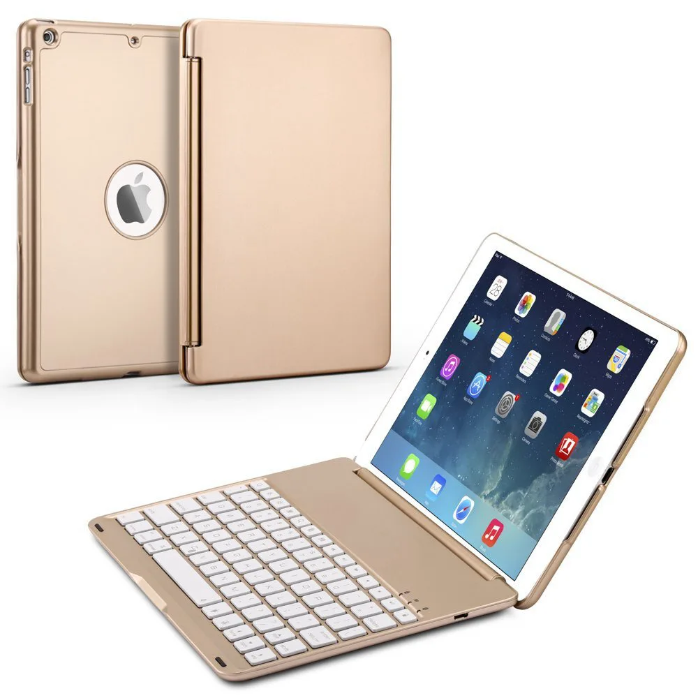 Для iPad 9,7 A1893 A1954 ультра тонкий из искусственной кожи чехол+ Съемный беспроводной Bluetooth русский/Иврит/Испанский клавиатура
