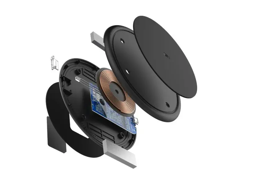 Binmer 2018 беспроводное QI быстрое зарядное устройство Подставка для зарядки iPhone X 8 /8