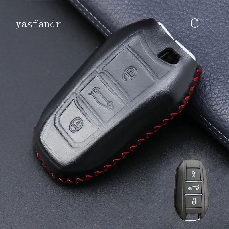Автомобильный ключ чехол Чехлы брелки для Citroen C4 кактус C5 C3 C4L peugeot 508 2008 3008 408 держатель оболочки 3 кнопки
