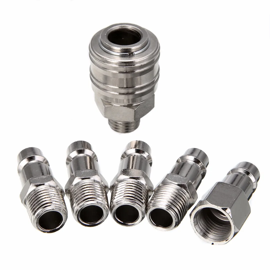 6 шт быстроразъёмное соединение 1/4 &quotBSP коннектор компрессора s Пособия по