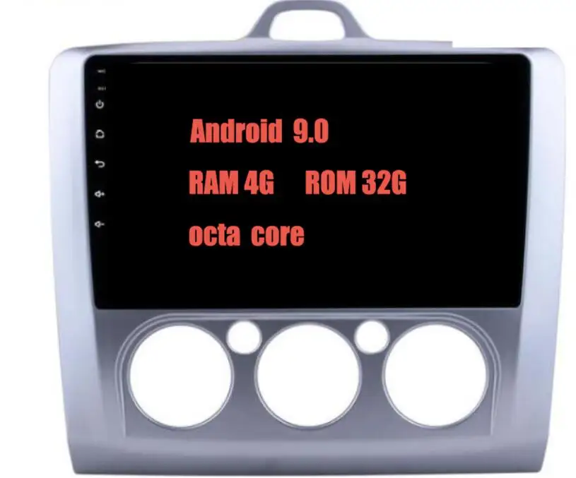 9.0 4G-32G 8Core m 2din 9 дюймов Android 10,0 4G+ 64G Автомобильный Dvd Gps для Ford Focus 2 2006-2011 с Wifi/gps Navi/fm/am радио/bluetooth/магнитофон - Цвет: 9.0 4G-32G 8Core m