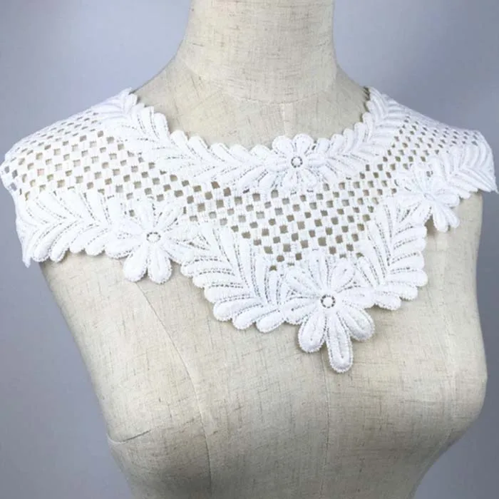 Нашивки тканевые воротник отделка вырез аппликация для