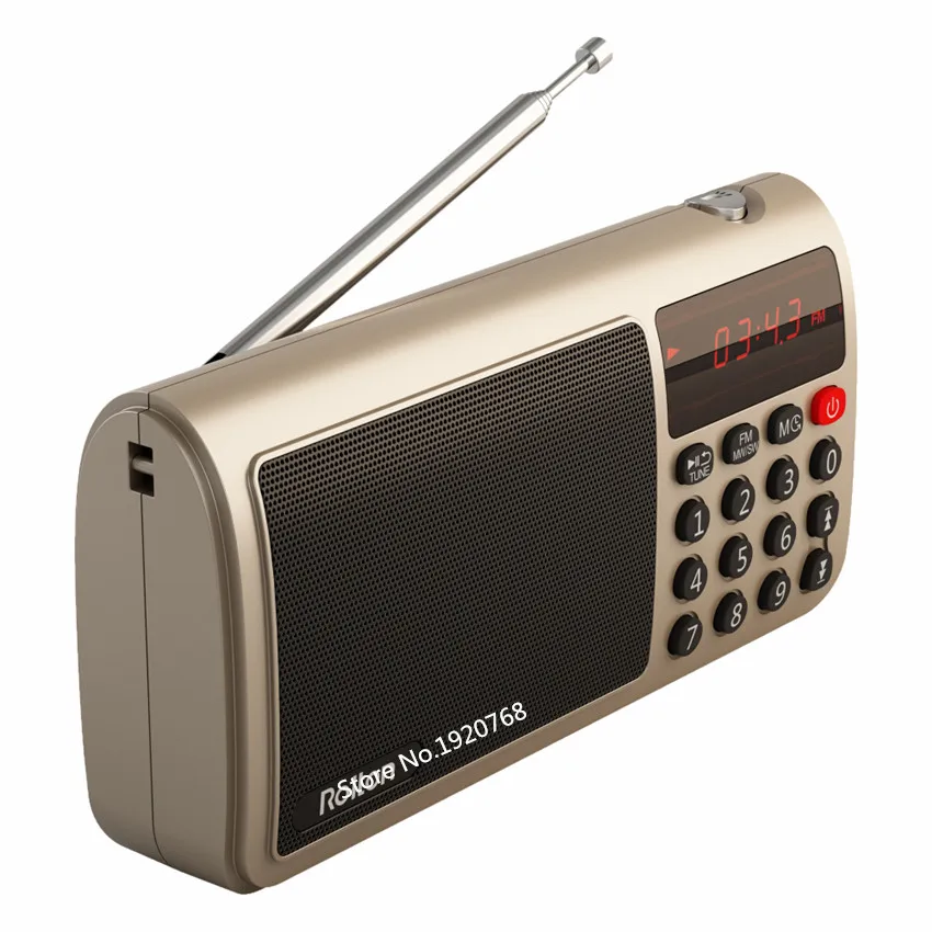 Портативный World Band FM/MW/SW Стерео FM радио Динамик + бесплатная доставка Rolton SD/TF карты