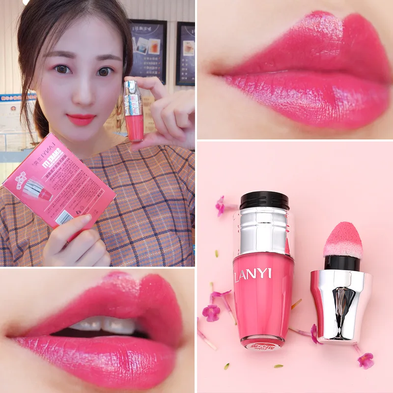 1 шт. Lanyi Shake Lok kind Air Cushion глазурь для губ увлажняет и увлажняет воздушную подушку губная помада для губ
