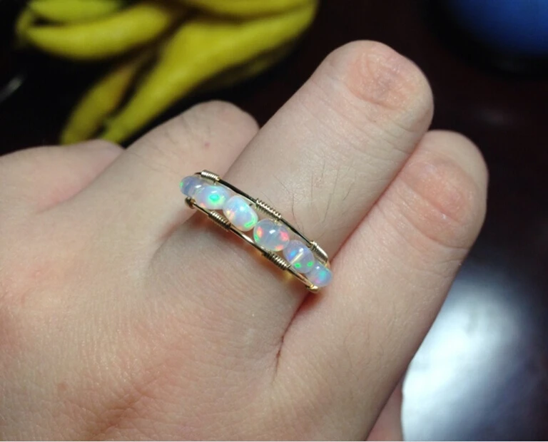 Бесплатная доставка кольцо с натуральным опалом овальным огненным камнем по