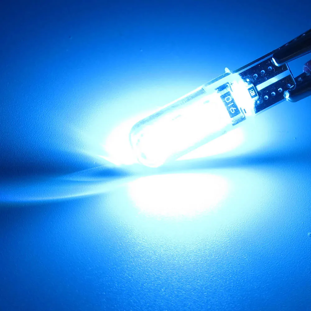 T10 Автомобильный светодиодный свет 2835SMD DC 12 V W5W силиконовая лампа габаритного