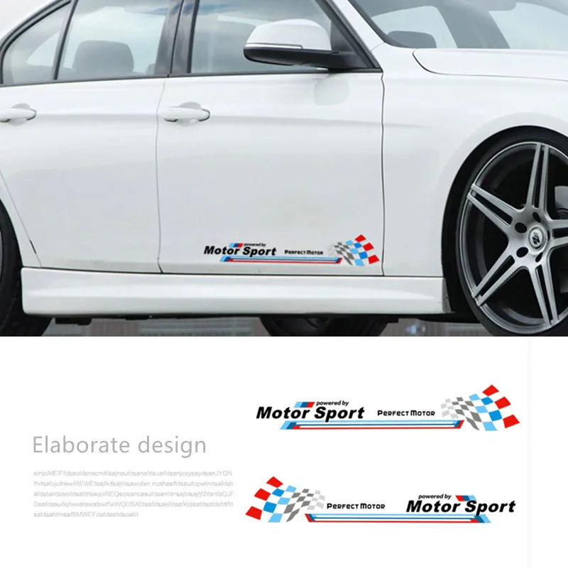 2pcs M Performance car side decoration sticker for bmw E38 E39 E46 E53 E60 E61 E64 E70 E71 E85 E87 E90 E83 F10 F20 F21 F30 F35 | Автомобили