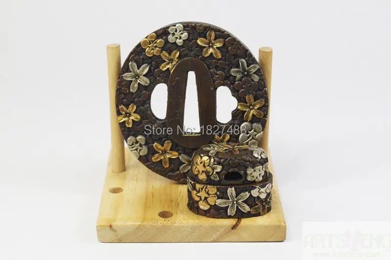 TFK049 самурайская Катана Сакура TSUBA FUCHI KASHIRA KATANA фурнитура для DIY