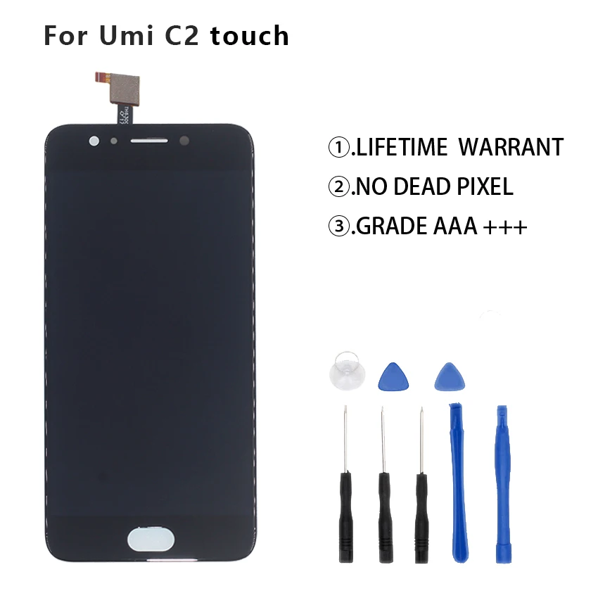 Оригинальный Для UMI umidigi C2 ЖК дисплей с сенсорным экраном дигитайзер Assmbly для