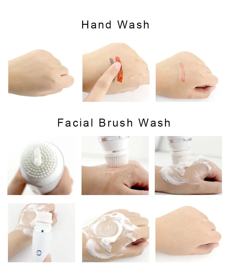 Electric Facial Cleansing Brush3 in 1 Facial Spin Brush Tiktok Portable Luna Mini Massage Waterproof Tightening Deep CleanTool