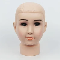 42 cm unbreakable realistic plastic kid mannequin dummy head child manikin heads