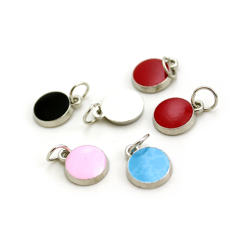 10 шт красочные круглые кулоны и Подвески для стекла живого медальона памяти DIY