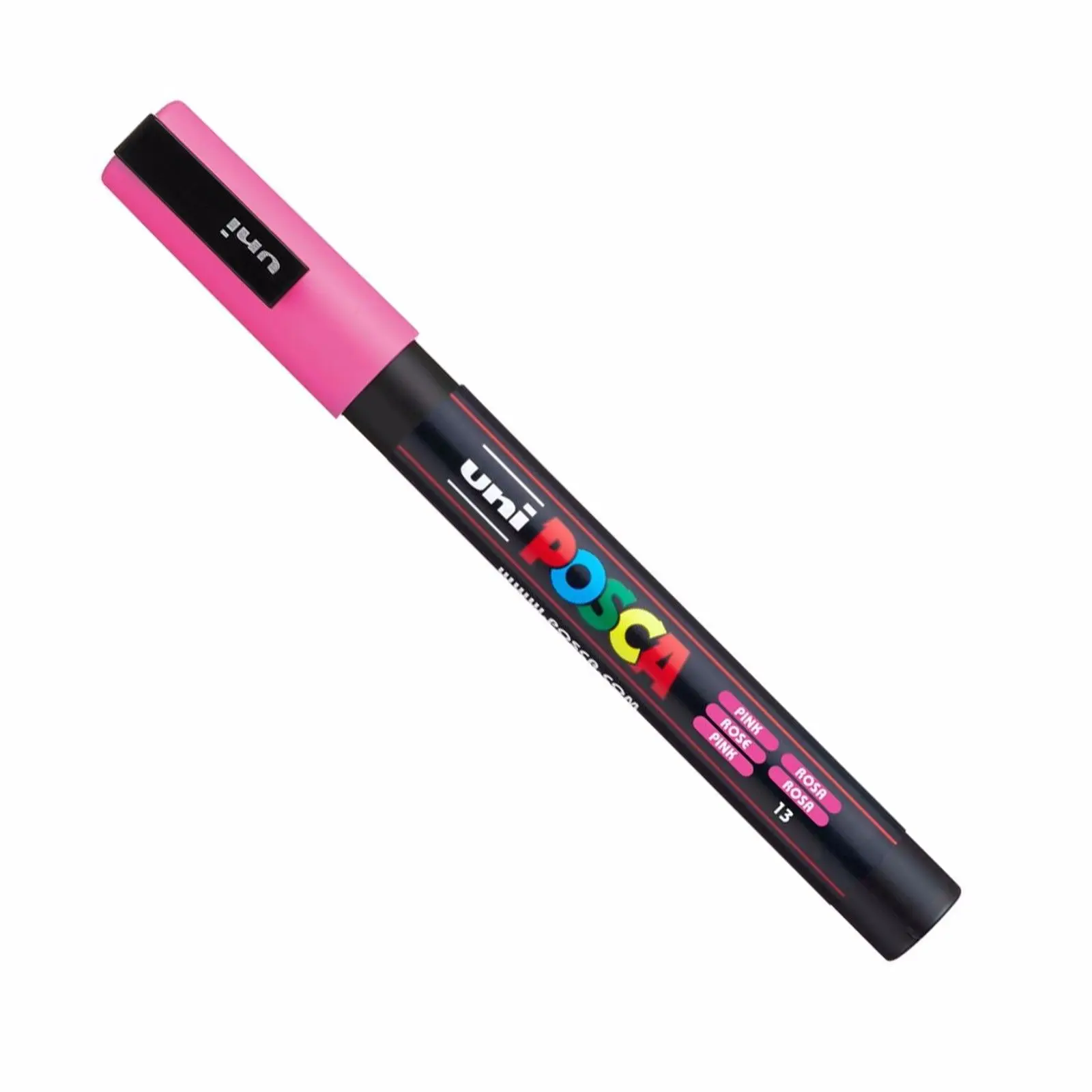PC-3M Pink 1 шт., UNI Posca маркеры 0,9 мм-1,3 мм, 17 цветов, PC-3M, базовый маркер для постеров, рекламных граффити, офисные принадлежности - Цвет: PC-3M Pink