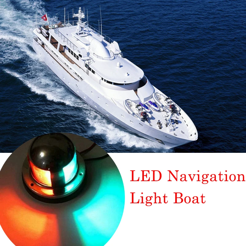 

Boat Lights Navigation 12V LED Signal Indicator Light Waterproof Lamp For Navigation Marine Boat Yacht