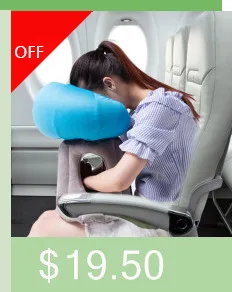 Travelsky Newest Travel Inflatable Footrest Pillow Airplanes Rest Sleeping Flocking Foot Mat Portable Foot Pad For Kids Adult