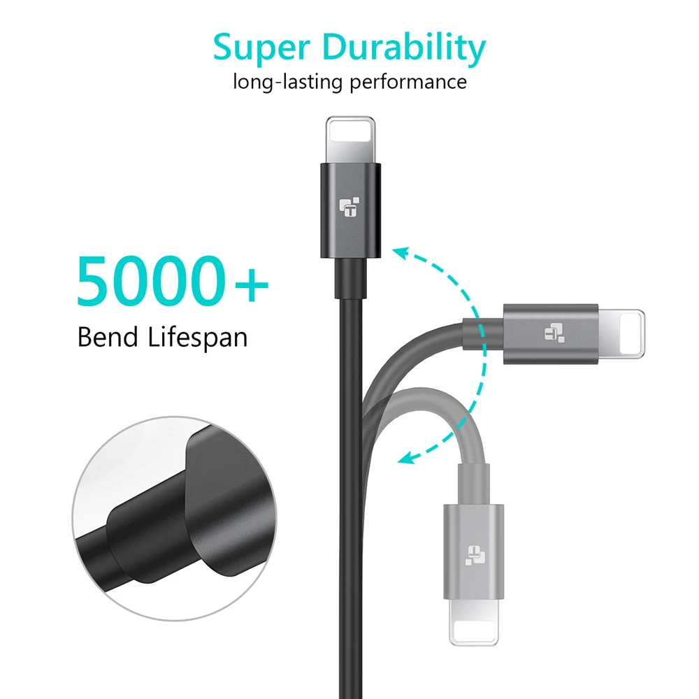Зарядный USB-кабель TIEGEM 5 В 2 А для iPhone X 8 Plus быстрой зарядки и передачи данных 7 6 |
