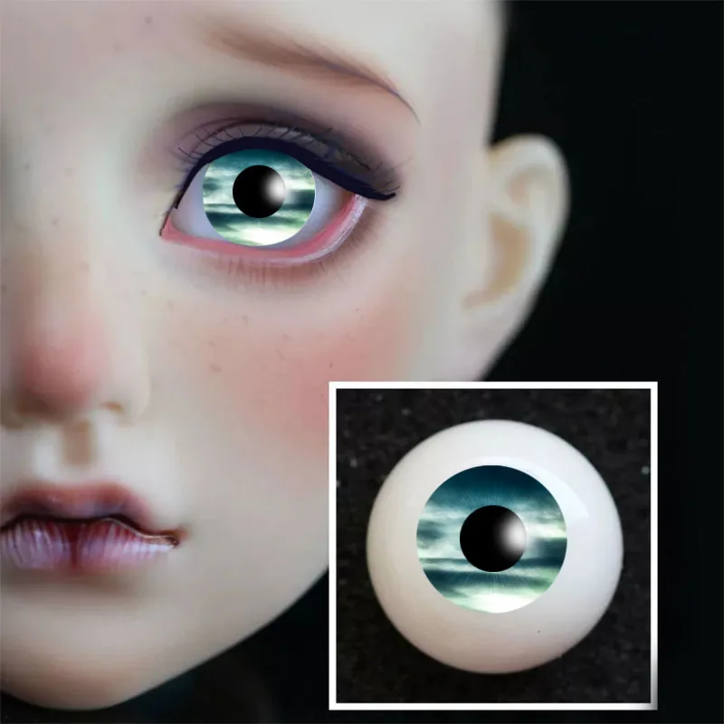 Новинка 1 пара DIY акриловые глаза BJD 8 мм 10 12 14 16 18 20 китайский цвет чернил без напора