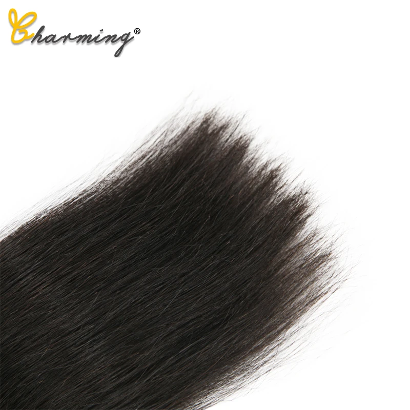 Очаровательные человеческие волосы в бразильском стиле натуральный цвет