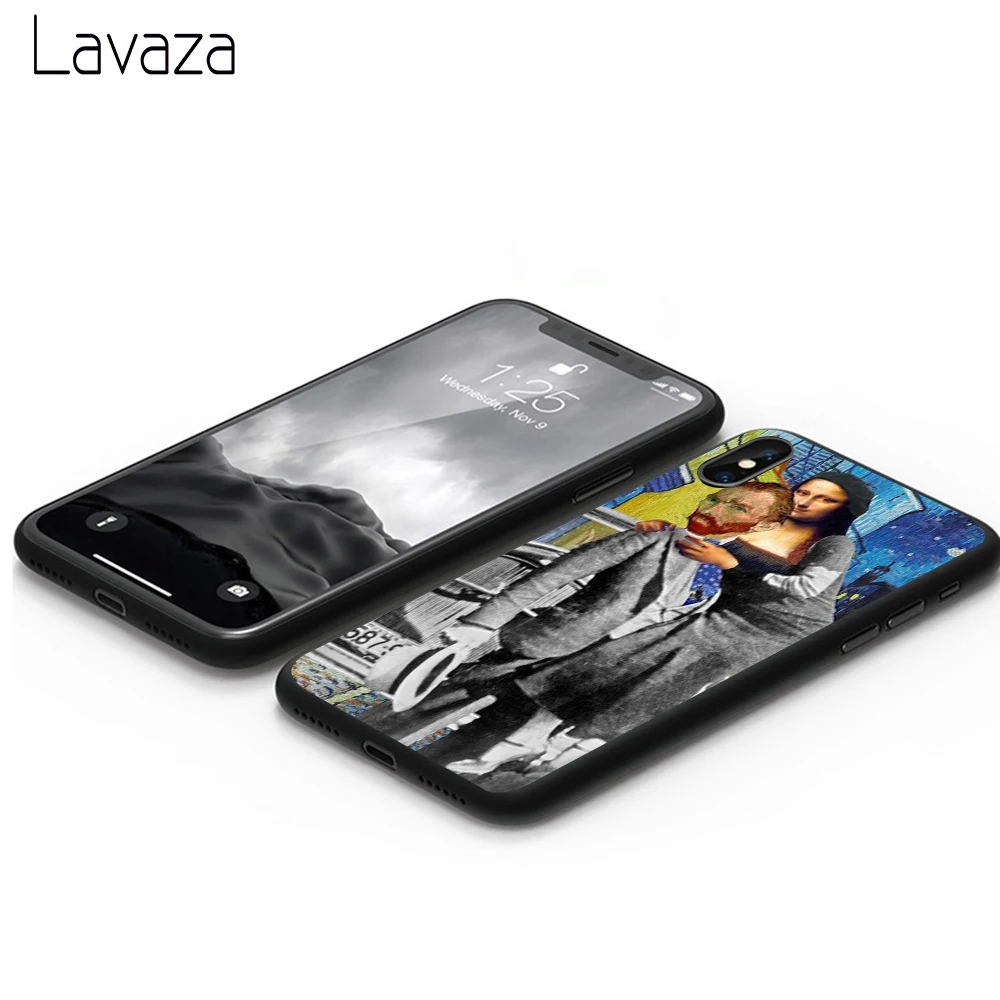 Мягкий чехол из ТПУ Lavaza Van Gogh Mona Lisa Funny Art для Apple iPhone 6 6S 7 8 Plus 5 5S SE X XS MAX XR силиконовые