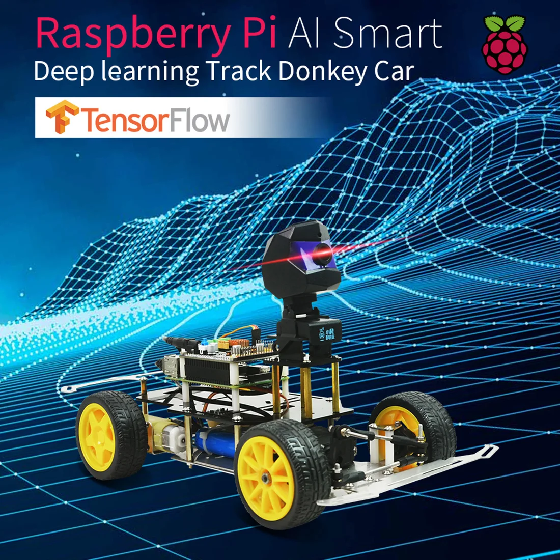 

Программируемый робот-подвижник для Raspberry Pi Car, с открытым исходным кодом, платформа для самостоятельного вождения, подарок для детей