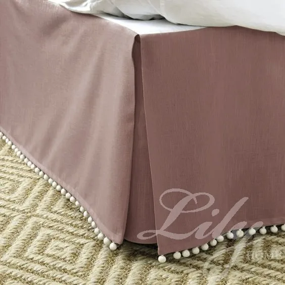 Бесплатная доставка горячая Распродажа юбка для кровати в отеле помпон tassel5Colors