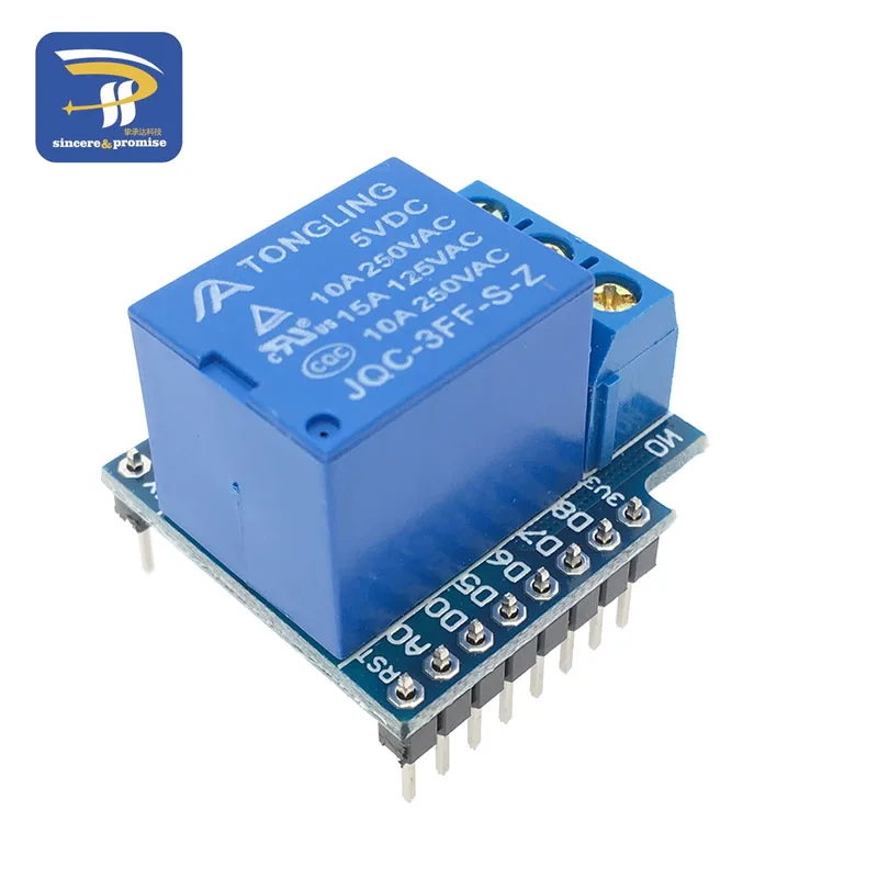 Релейный модуль для wemos D1 MINI 5V высокоуровневый триггер Один 1 канальный релейный