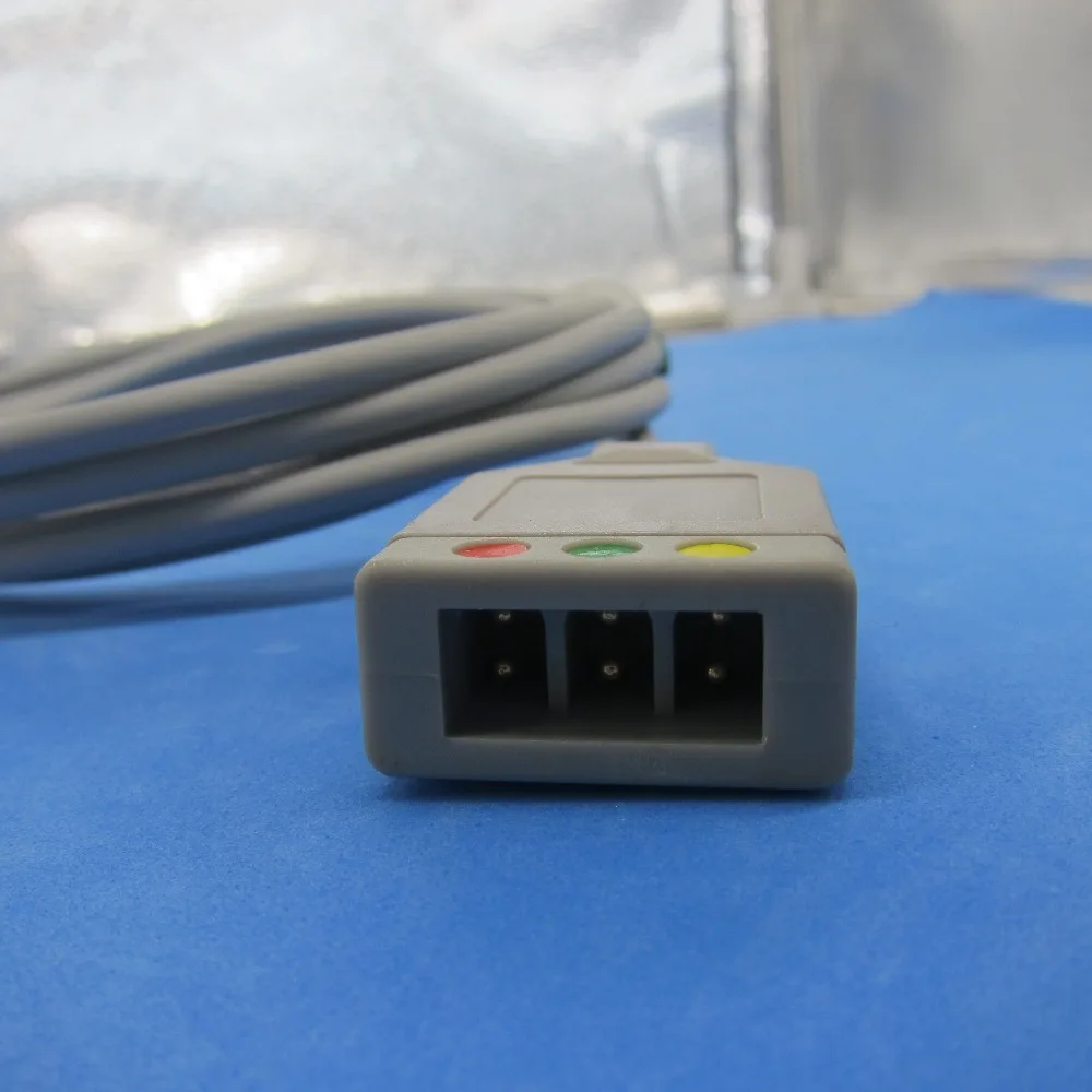 3 кабеля ЭКГ для багажника MINDRAY MEC1000/2000 PM7000/8000/9000 |