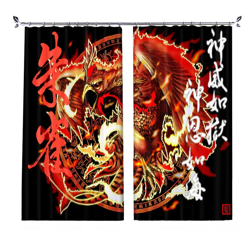 

Ferocious monster 3D Window Curtain For Living Room office Bedroom Cortina Drapes Rideaux High-precis Customized size pillowcase