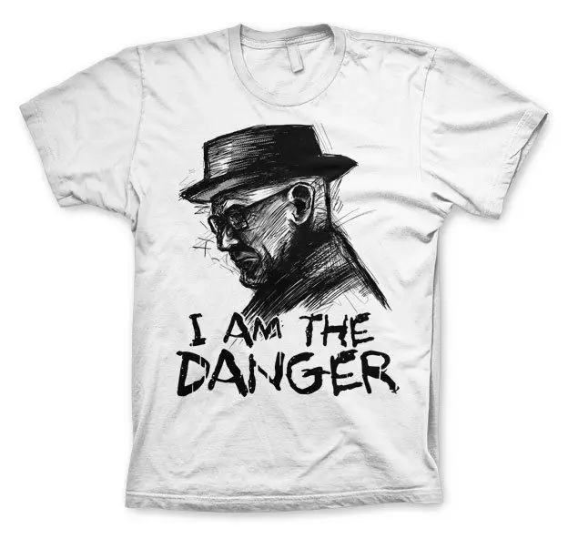 Мужская летняя футболка с принтом Breaking Bad I Am The Danger 3XL футболка|Мужские футболки| |
