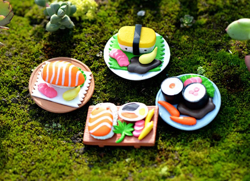 6 шт. статуэтка для суши|Статуэтки и миниатюры| |