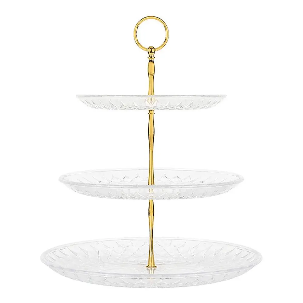 

2019 new 3-layer elegant cake dessert stand wedding event party show tray decoration event special visual enjoyment #4JY02