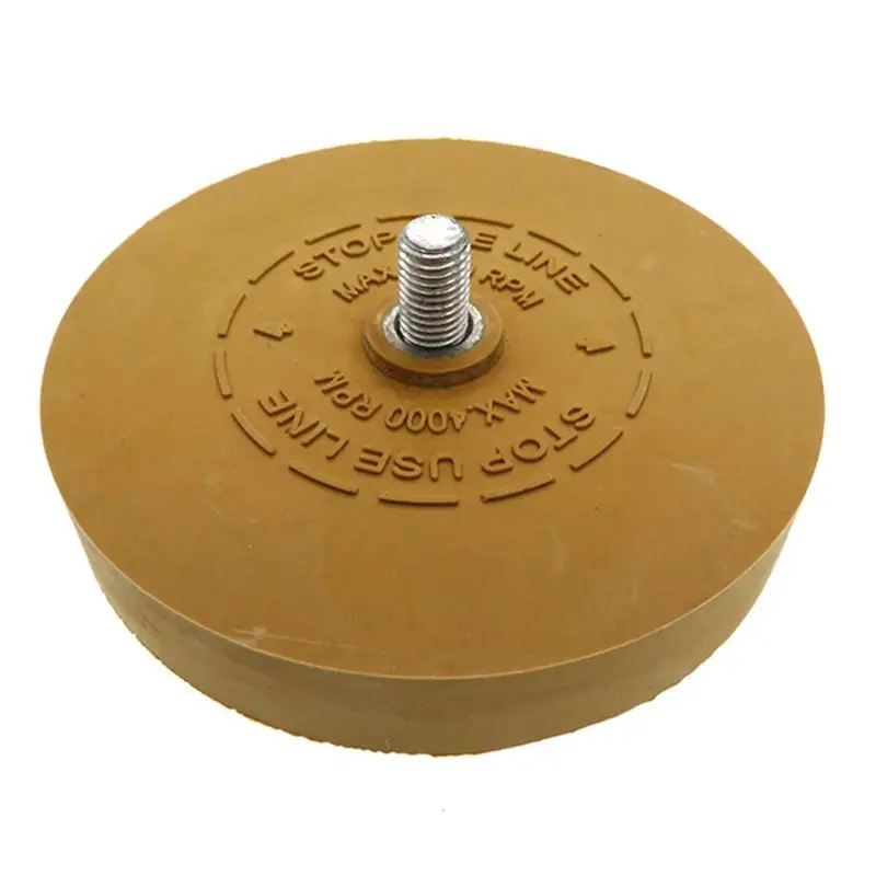 Rubber eraser wheel pad with drill adapter 88mm Polishing Wheel 1/4&quot Decal Remover For Car Decals Vinyl Stickers Quick Polishi |