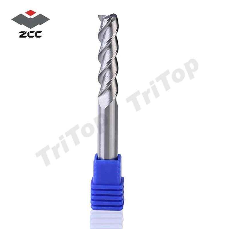 

100% Guarantee Original ZCCCT AL-3EL-D16.0 Solid carbide 3 flute flattened end mill 16mm long cutting edge cnc tools milling
