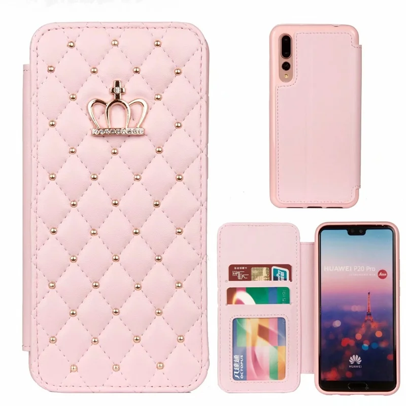 Чехол для Huawei P20/P20 Pro роскошный флип-чехол с подставкой и отделением карт TPU + PU