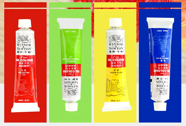 45 мл/туба Winsor& Newton тонкое масло цвет s масляные краски пигменты для рисования товары для рукоделия набор инструментов школьный