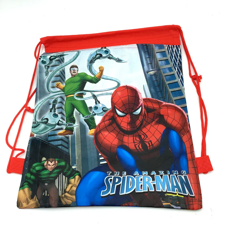 1 шт./лот Губка Боб drawstring сумки 27*36 см вечерние подарочные пакеты день рождения принадлежности губка боб Конфеты пакеты подарочные пакеты